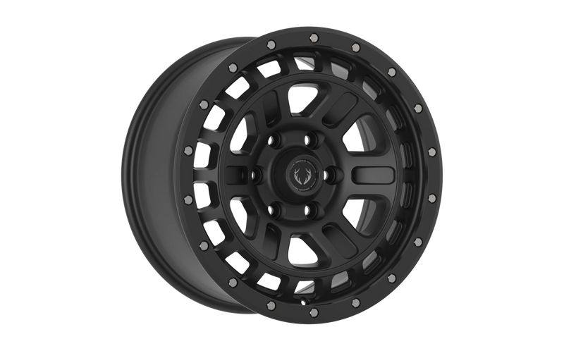 Blackhorn Offroad - BH03 - Black - Satin Black/Black Lip - 17" x 8.5", 0 Offset, 6x139.7 (Bolt Pattern), 106mm HUB