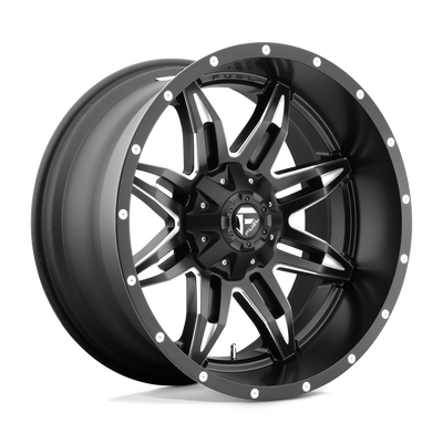 Fuel - D567 LETHAL - Black - MATTE BLACK MILLED - 20" x 9", 1 Offset, 6x135/139.7 (Bolt Pattern), 106.1mm HUB