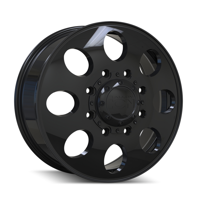 Ion Alloy - 167 - Black - Gloss Black - 20" x 8.25", 115 Offset, 8x165.1 (Bolt pattern), 121.30mm HUB