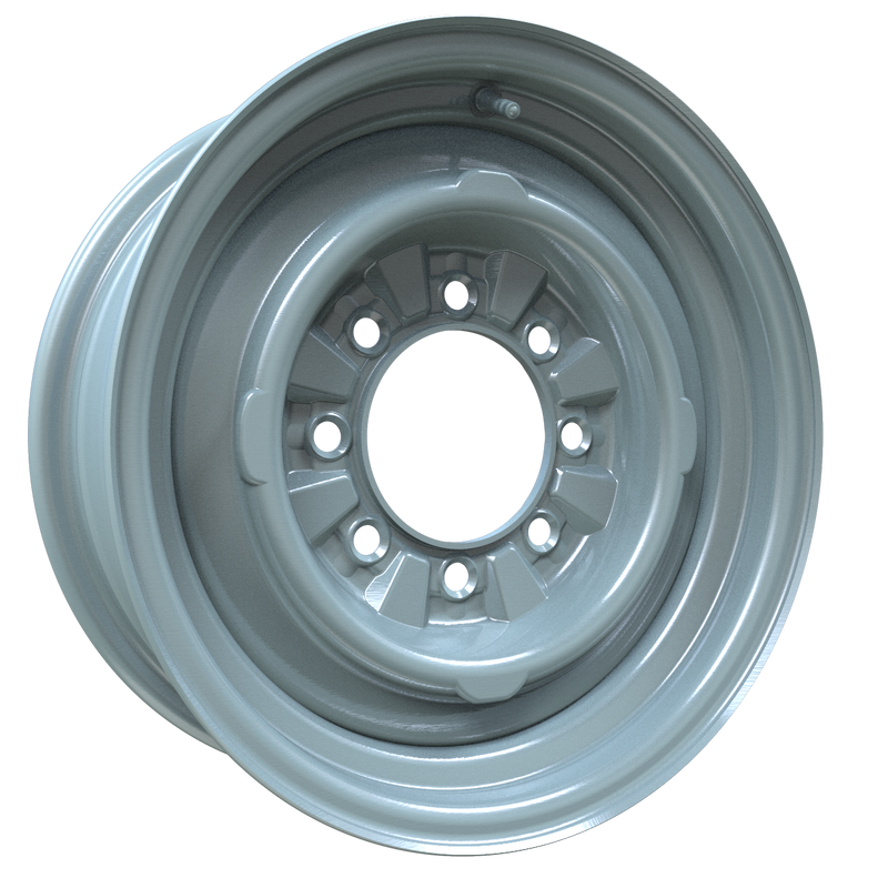 Envy Wheels - Steel Wheel - Grey - GREY - 16" x 6", 12.7 Offset, 8x165.1 (Bolt Pattern), 124.1mm HUB