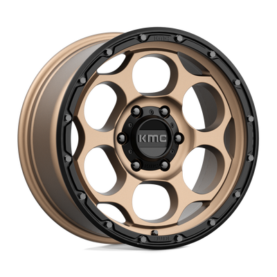 KMC Wheels - KM541 DIRTY HARRY - Bronze - MATTE BRONZE WITH BLACK LIP - 18" x 8.5", 18 Offset, 6x135 (Bolt Pattern), 87.1mm HUB