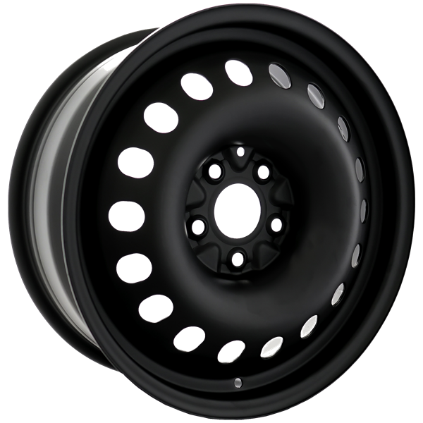 Envy Wheels - NX6 STEEL WHEEL - Black - FLAT BLACK - 17" x 7", 40 Offset, 5x114.3 (Bolt Pattern), 67.1mm HUB