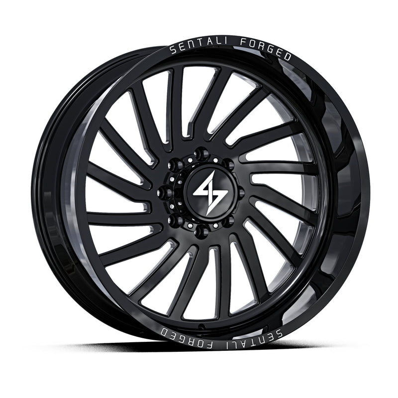Sentali - Forged SF-1 - Black - Gloss Black - 30" x 16", -99 Offset, 5x139.7 (Bolt pattern), 77.8mm HUB