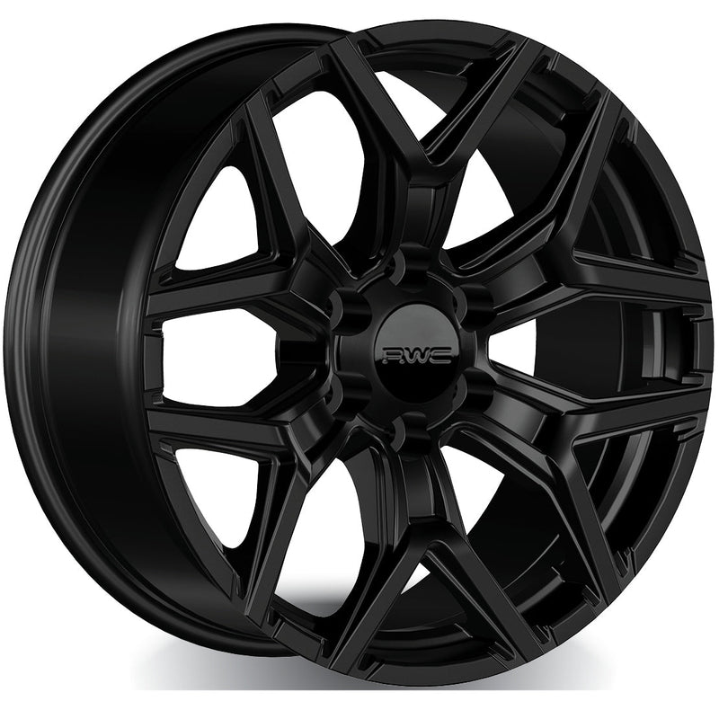 RWC - GM174 - Black - Satin Black - 20" x 9", 18 Offset, 6x139.7 (Bolt pattern), 78.1mm HUB
