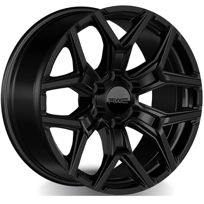 RWC - GM174 - Black - Satin Black - 18" x 8.5", 15 Offset, 6x139.7 (Bolt pattern), 78.1mm HUB