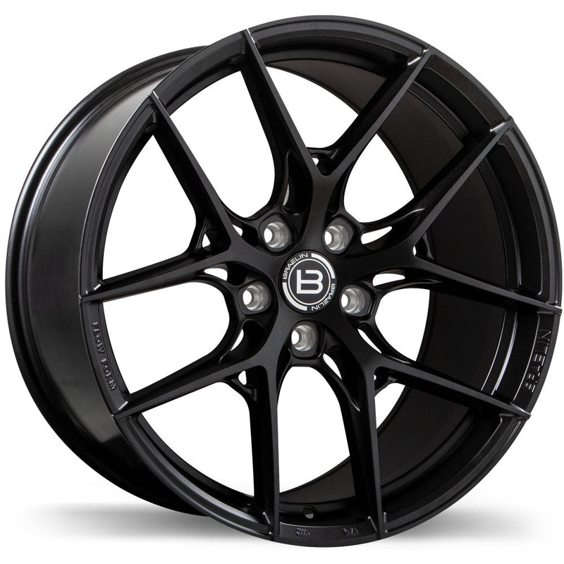Braelin - BR14 - Black - Satin Black Anthracite - 20" x 10", 35 Offset, 5x120 (Bolt Pattern), 70.3mm HUB