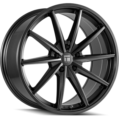 Touren - TF02 - Black - GLOSS BLACK - 20" x 9", 35 Offset, 5x112 (Bolt Pattern), 66.6mm HUB