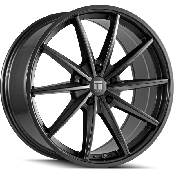 Touren - TF02 - Black - GLOSS BLACK - 20" x 9", 35 Offset, 5x112 (Bolt Pattern), 66.6mm HUB