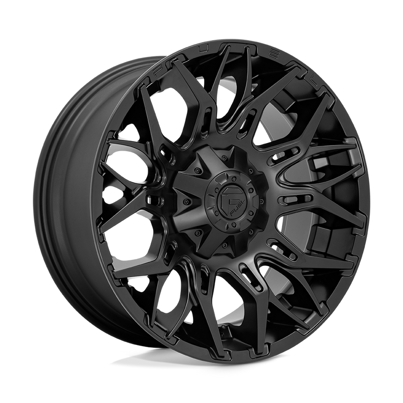 Fuel - D772 TWITCH - Black - BLACKOUT - 22" x 10", -18 Offset, 5x114.3/127 (Bolt Pattern), 78.1mm HUB