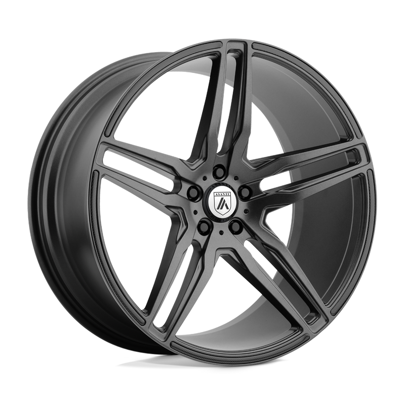 Asanti Black - ABL-12 ORION - Grey - Matte Graphite - 22" x 10.5", 25 Offset, 5x115 (Bolt Pattern), 72.6mm HUB
