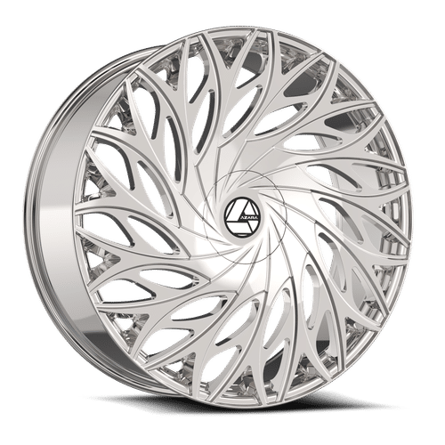 Azara - AZA-525 - Chrome - Nano Chrome - 24" x 9", 22 Offset, 6x135/139.7 (Bolt pattern), 87.1mm HUB