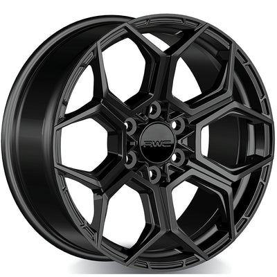 RWC - FO180 - Black - Satin Black - 18" x 8", 18 Offset, 6x135 (Bolt pattern), 87.10mm HUB
