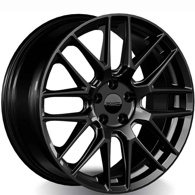 RWC - MB186 - Black - Satin Black  - 19" x 8", 35 Offset, 5x112 (Bolt pattern), 66.6mm HUB