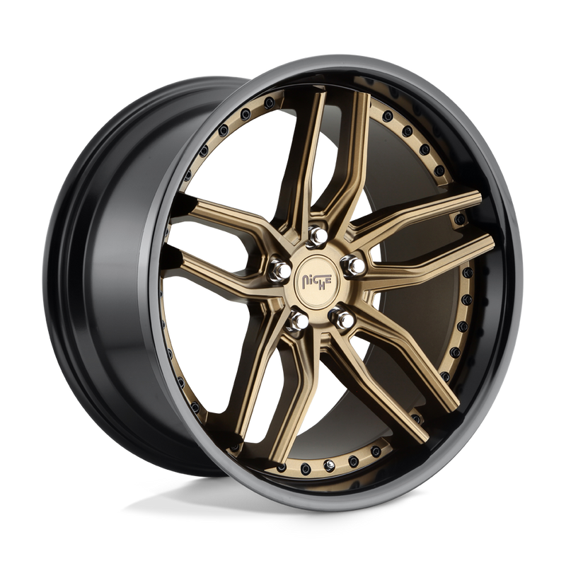 Niche - M195 METHOS - Bronze - MATTE BRONZE BLACK BEAD RING - 20" x 10.5", 40 Offset, 5x114.3 (Bolt Pattern), 72.6mm HUB