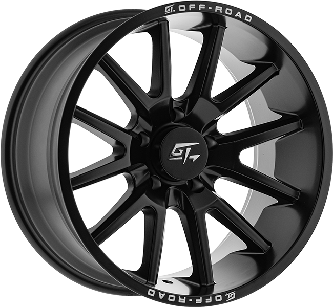 GT Off-Road - RAID - Black - Matte Black - 24" x 14", -76 Offset, 6x135 (Bolt pattern), 87.10mm HUB