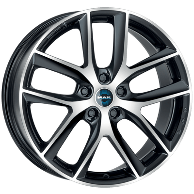 Mak Wheels - VOLTAGE - Black - BLACK MIRROR - 18" x 8.5", 40 Offset, 5x114.3 (Bolt Pattern), 64.1mm HUB