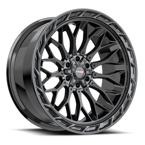 Vortek Offroad - VRP-503 INFERNO - Black - Gloss Black - 20" x 9", 0 Offset, 5x127/139.7 (Bolt pattern), 78.1mm HUB