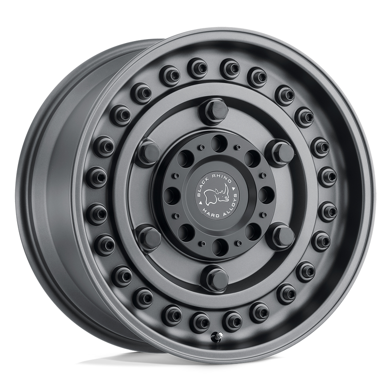 Black Rhino - ARMORY - Black - GUN BLACK - 18" x 9.5", -18 Offset, 6x135/139.7 (Bolt Pattern), 106.1mm HUB