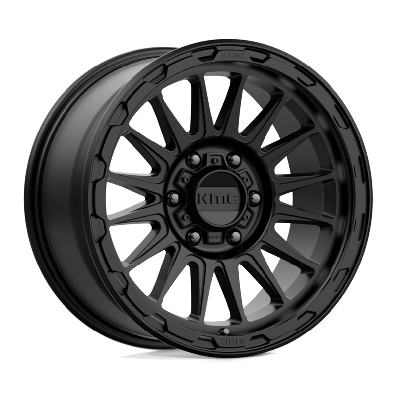 KMC Wheels - KM542 IMPACT - Black - SATIN BLACK - 18" x 9", 18 Offset, 6x114.3 (Bolt Pattern), 66.1mm HUB