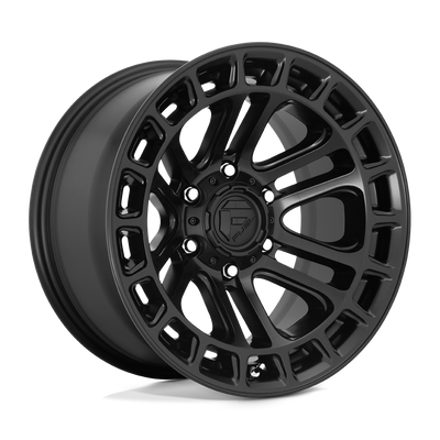 Fuel - D718 HEATER - Black - MATTE BLACK - 17" x 9", -12 Offset, 6x135 (Bolt Pattern), 87.1mm HUB