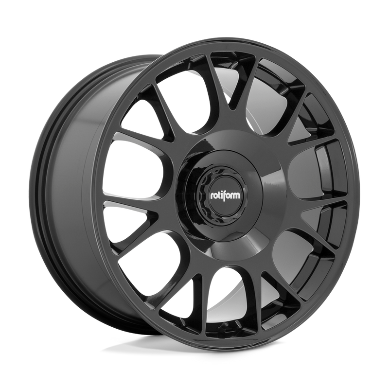 Rotiform - R187 TUF-R - Black - GLOSS BLACK - 19" x 8.5", 45 Offset, 5x112/114.3 (Bolt Pattern), 72.6mm HUB