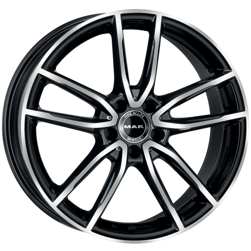 Mak Wheels - EVO-D - Black - BLACK MIRROR - 20" x 9.5", 40 Offset, 5x112 (Bolt Pattern), 66.6mm HUB