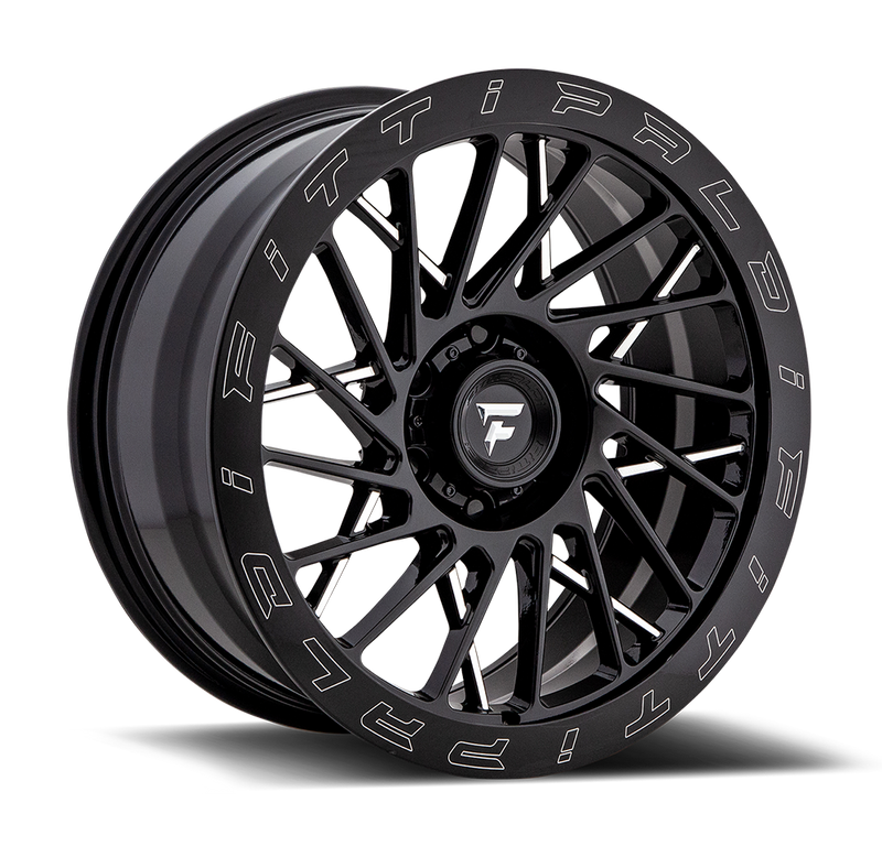 Fittipaldi Offroad - FTF03 - Black - Black Milled - 20" x 9", 6 Offset, 6x139.7 (Bolt Pattern), 78.1mm HUB