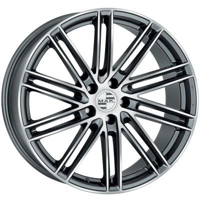 Mak Wheels - LEIPZIG-D - Gunmetal - GUN MET-MIRROR FACE - 21" x 11.5", 65 Offset, 5x130 (Bolt Pattern), 71.6mm HUB