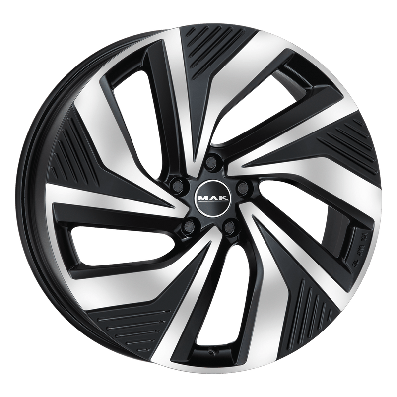Mak Wheels - ELECTRA - Black - BLACK MIRROR - 21" x 9", 42 Offset, 5x112 (Bolt Pattern), 57.1mm HUB
