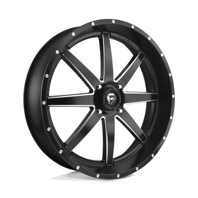 Fuel UTV - D538 MAVERICK - Black - Matte Black Milled - 26" x 7", 13 Offset, 4x137 (Bolt Pattern), 110.1mm HUB