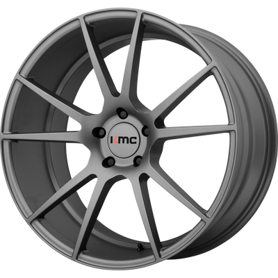 KMC Wheels - KM709 FLUX - Gunmetal - Charcoal - 20" x 8.5", 25 Offset, 5x120 (Bolt Pattern), 74.1mm HUB