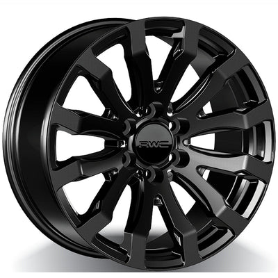 RWC - FO701 - Black - SATIN BLACK - 18" x 8", 35 Offset, 6x139.7 (Bolt Pattern), 93.1mm HUB
