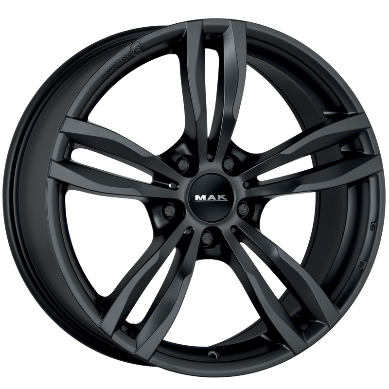 Mak Wheels - LUFT - Black - MATTE BLACK - 18" x 8", 52 Offset, 5x120 (Bolt Pattern), 72.6mm HUB