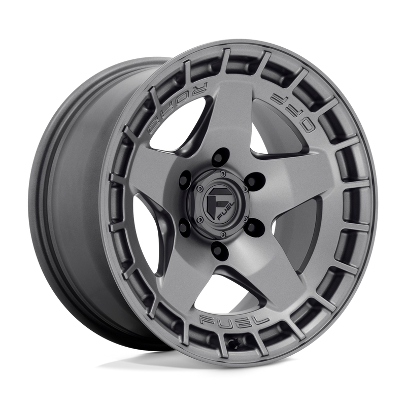 Fuel - D734 WARP - Gunmetal - MATTE GUN METAL - 17" x 9", 1 Offset, 5x150 (Bolt Pattern), 110.1mm HUB