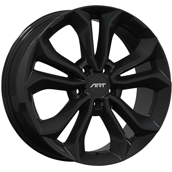 ART - Replica 301 - Black - Gloss Black - 18" x 7.5", 40 Offset, 5x114.3 (Bolt Pattern), 67.1mm HUB