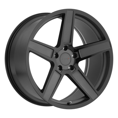 TSW Wheels - ASCENT - Gunmetal - MATTE GUNMETAL W/ GLOSS BLACK FACE - 20" x 8.5", 4 Offset, 5x114.3 (Bolt Pattern), 76.1mm HUB