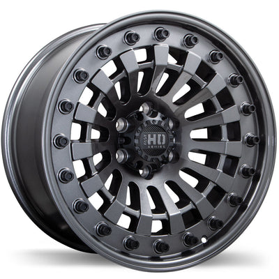 Fast HD - Shred - Gunmetal - Gloss Gunmetal - 20" x 10", 0 Offset, 6x139.7 (Bolt Pattern), 78mm HUB
