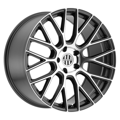 Victor Equipment Wheels - STABIL - Gunmetal - GUNMETAL W/ MIRROR CUT FACE - 21" x 10.5", 56 Offset, 5x130 (Bolt Pattern), 71.5mm HUB