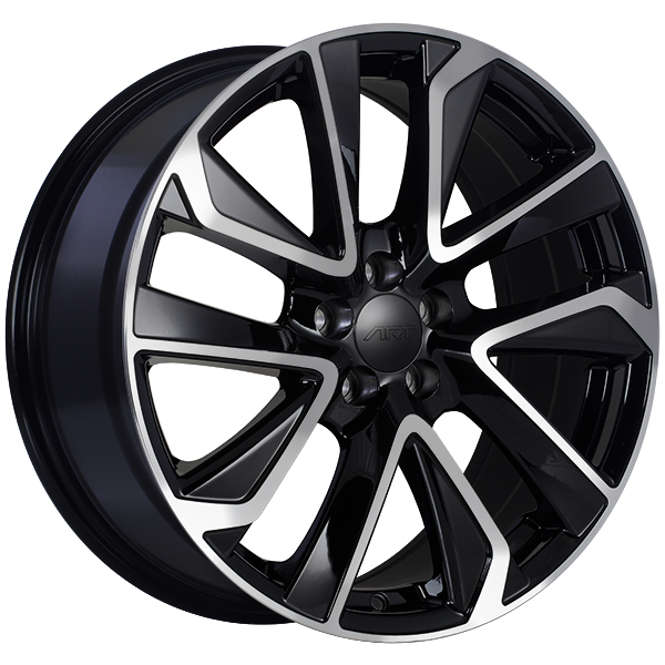 ART - Replica 179 - Black - Gloss Black - Machined Face - 18" x 8", 40 Offset, 5x100 (Bolt Pattern), 54.1mm HUB