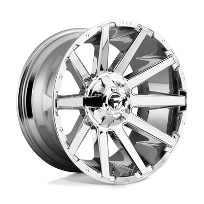 Fuel - D614 CONTRA - Polished - CHROME PLATED - 20" x 9", 20 Offset, 6x135/139.7 (Bolt Pattern), 106.1mm HUB