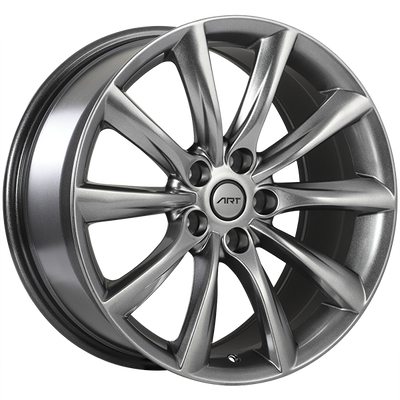 ART - Replica 171 - Gunmetal - Gunmetal Reflex - 18" x 8.5", 35 Offset, 5x114.3 (Bolt Pattern), 64.1mm HUB