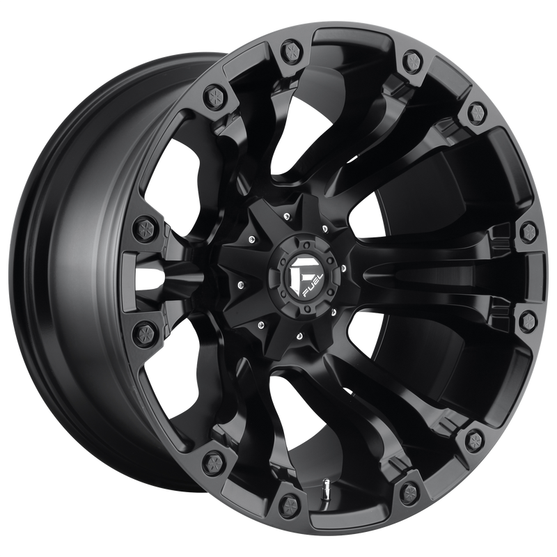 Fuel - D560 VAPOR - Gunmetal - MATTE BLACK - 17" x 10", -18 Offset, 8x170 (Bolt Pattern), 125.1mm HUB