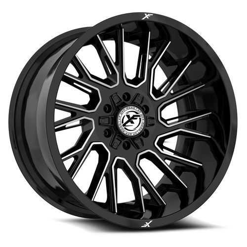 XF Off-Road - XF-230 - Black - Gloss Black Machined - 18" x 9", 0 Offset, 6x135/139.7 (Bolt pattern), 106.4mm HUB