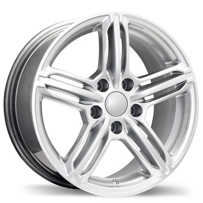 Replika - R133A - Silver - Hyper Silver - 16" x 7", 45 Offset, 5x112 (Bolt Pattern), 57.1mm HUB
