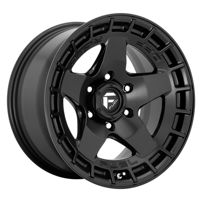 Fuel - D733 WARP - Black - SATIN BLACK - 20" x 9", 2 Offset, 5x127 (Bolt Pattern), 71.5mm HUB