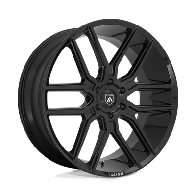 Asanti Black - ABL-28 BARON - Black - Gloss Black - 22" x 9.5", 15 Offset, 6x139.7 (Bolt Pattern), 106.1mm HUB