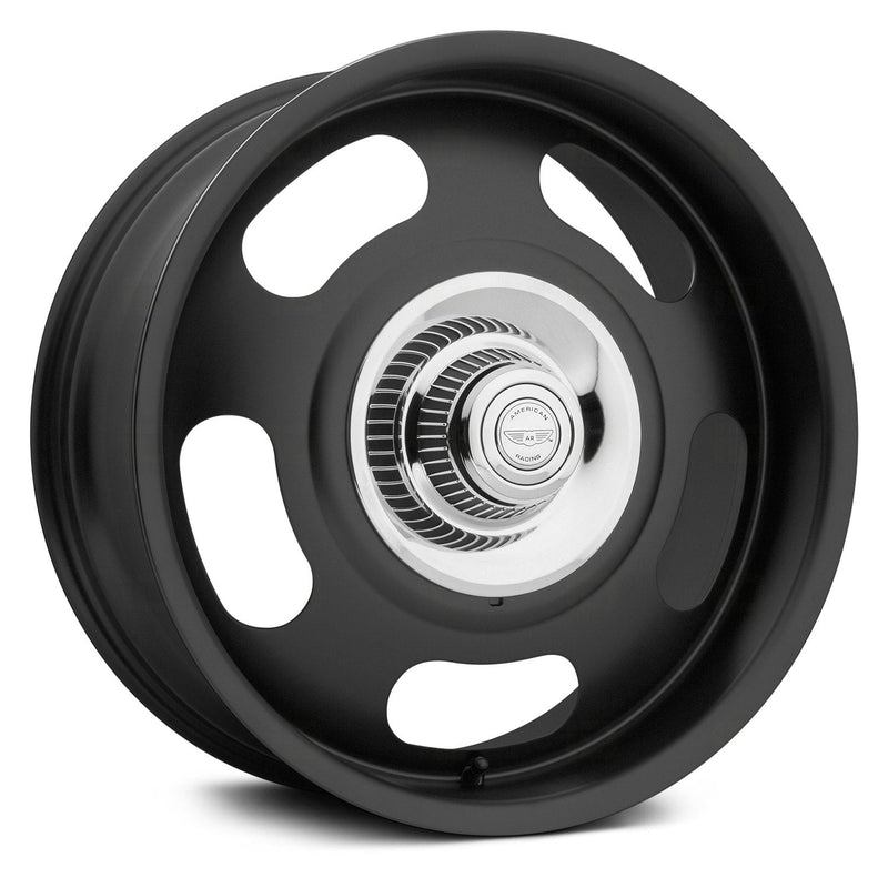 American Racing Vintage - VN506 - Black - SATIN BLACK - 17" x 9", 12 Offset, 5x120.65/127 (Bolt Pattern), 78.1mm HUB