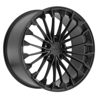 Victor Equipment Wheels - WURTTEMBURG - Gunmetal - MATTE BLACK W/ GLOSS BLACK FACE - 22" x 9", 22 Offset, 5x112 (Bolt Pattern), 66.56mm HUB