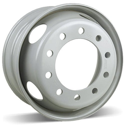 RSSW - Steel - White - White - 19.5" x 7.5", 162 Offset, 10x285 (Bolt Pattern), 220mm HUB