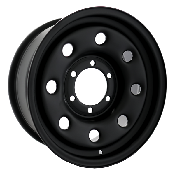 Envy Wheels - NX4 STEEL WHEEL - Black - FLAT BLACK - 16" x 7", 15 Offset, 6x139.7 (Bolt Pattern), 110mm HUB
